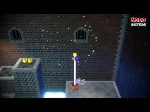 Super Mario 3D World (Switch) 5-3 100% Speedrun - Time: 12 (TWR)