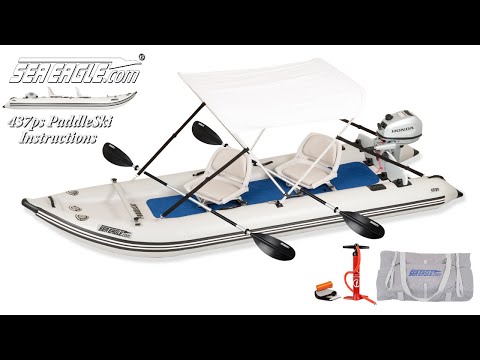 Sea Eagle PaddleSki 437ps Inflatable Kayak Solo Start Up Package video poster
