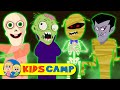 FOUR SPOOKY MONSTERS Having Fun on Halloween Night | Happy Spooky Halloween