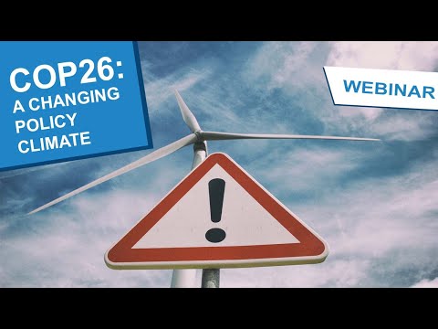 COP26: A changing policy climate