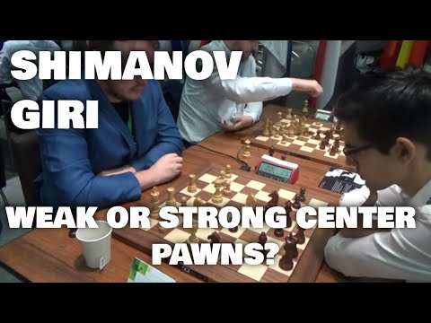 Hanging pawns need attention | Shimanov - Giri | Sicilian blitz