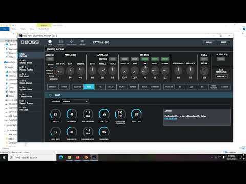 Tutorial On "Tone Studio" & "Factory Reset" Boss Katana Gen 3