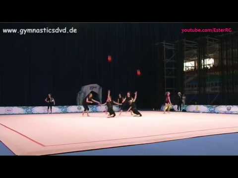 Belarus 3 balls 2 ropes Podium Training - WC Tashkent 2017