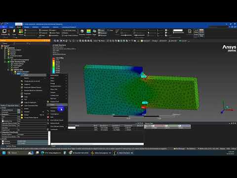 Ansys Mechanical: Mesh convergence study