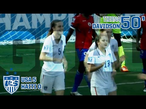 U-20 WNT vs. Haiti: Tierna Davidson Goal - Dec.9, 2015
