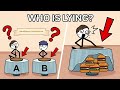 WHO IS LYING Stickman Puzzle All Levels Android IOS