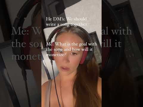 Songwriter Memes: When they wanna “write a song together” 🙅🏼‍♀️ #singer #singersongwriter