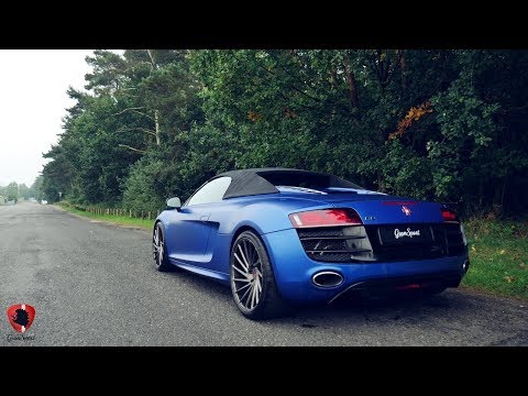 Audi R8 V10 Spyder with QuickSilver Super Sport Titan exhaust