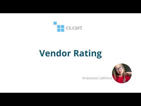 CS-Cart Multi-Vendor: Vendor Rating