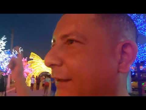 Águas lindas de Goiás iluminada em clima de Natal, show de  iluminação. 