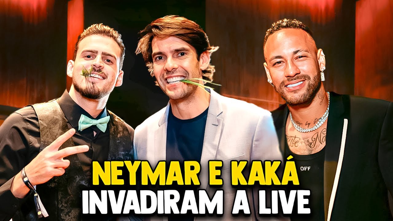 NEYMAR E KAKÁ INVADIRAM A LIVE DO JON VLOGS NO EVENTO DA KINGS LEAGUE
