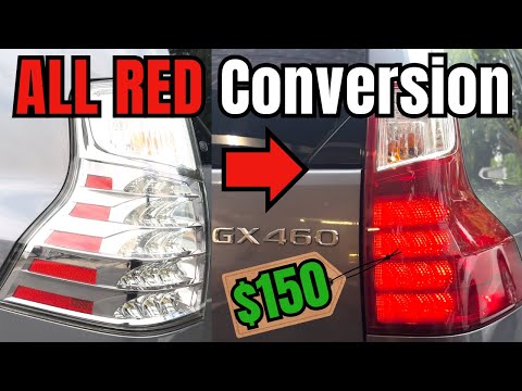 Lexus GX460 Smoked RED Tail Light Conversion Sport Package Style