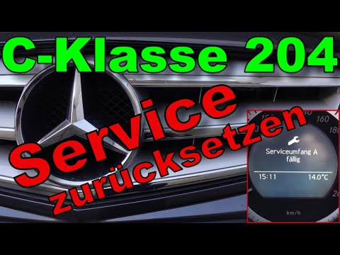 Mercedes C Class 204 - Reset service indicator