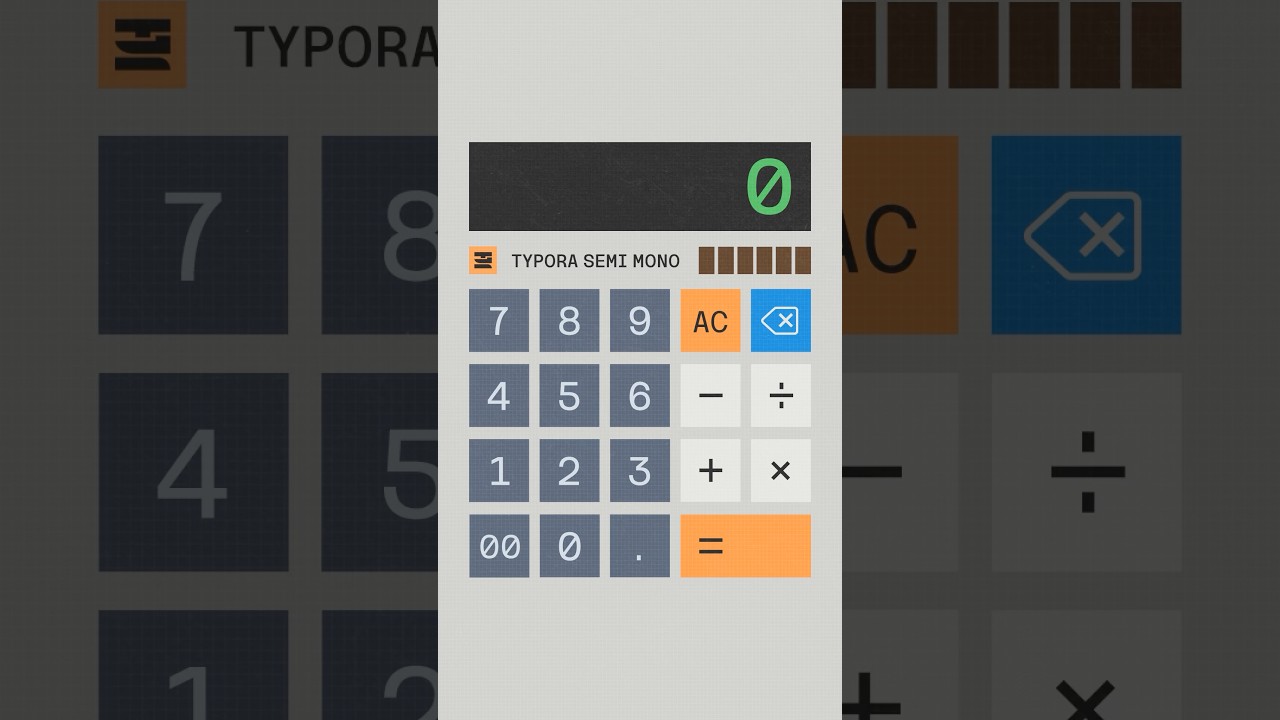 Clean, technical, and actually beautiful — Typora Semi Mono Font