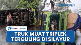 Kronologi Truk Muatan Triplek Terguling di Tanjakan Silayur Semarang, Diduga Tak Kuat Menanjak