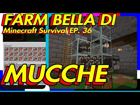 FARM DI MUCCHE SUPER ECONOMICA! EFFICENTISSIMA| MINECRAFT SURVIVAL EP. 36 | MCPE Bedrock PS4
