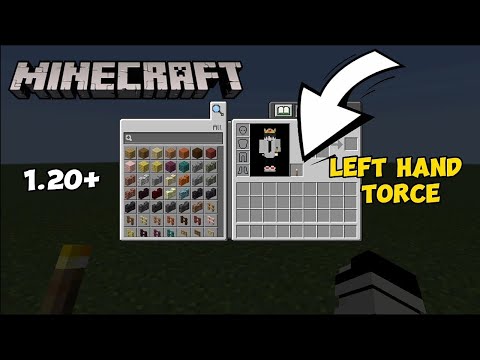 Insane Left Hand Torch Mod for MCPE!