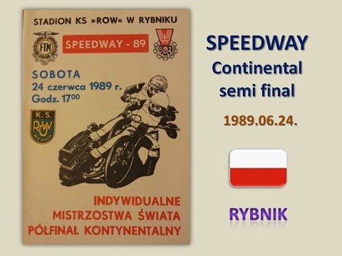 1989.06.24.Speedway Continental semifinal- Rybnik(POL)