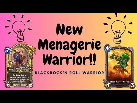 Blackrock 'n' Roll Menagerie Warrior is insane!! | Hearthstone | Festival of Legends
