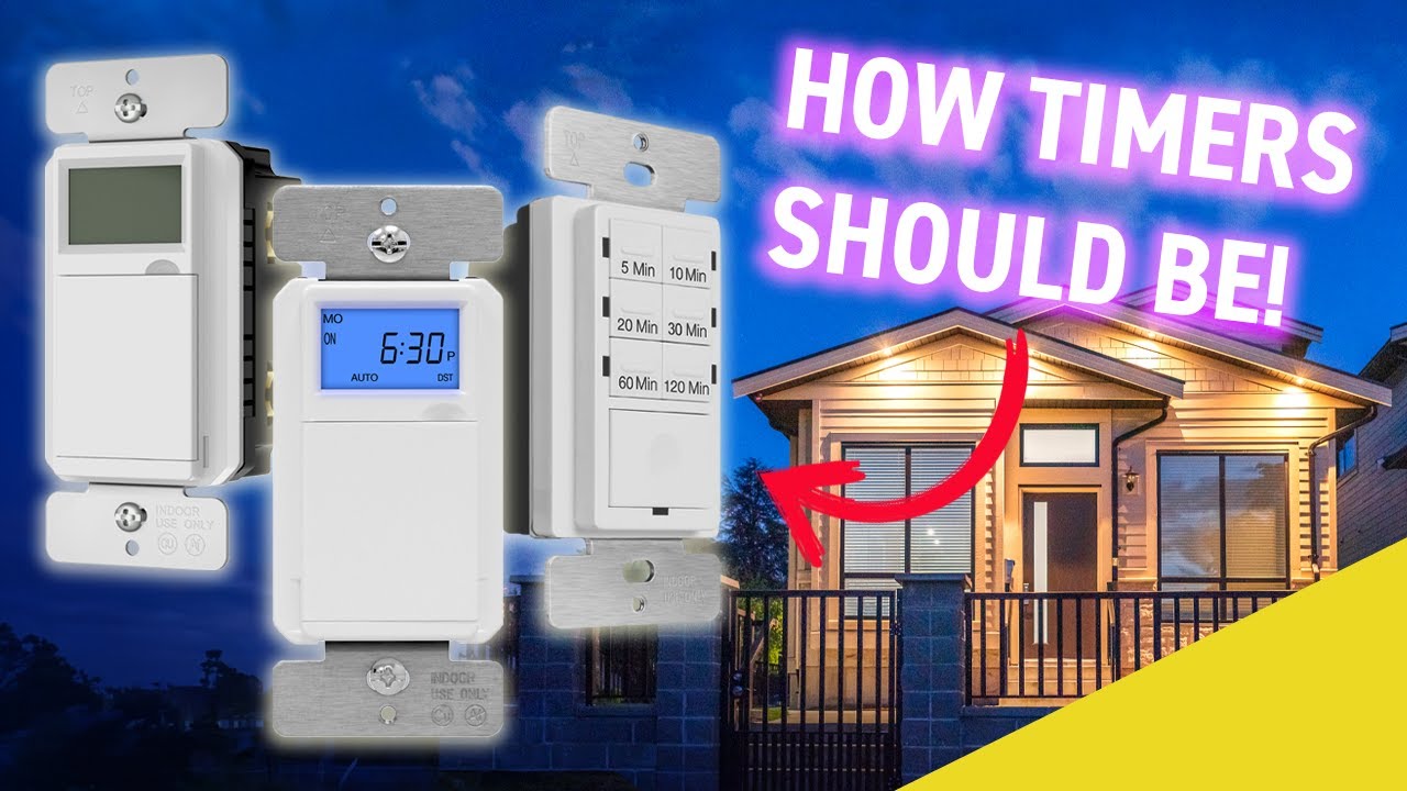 4-Hour 7-Button Preset Countdown Timer Switch - White video 2