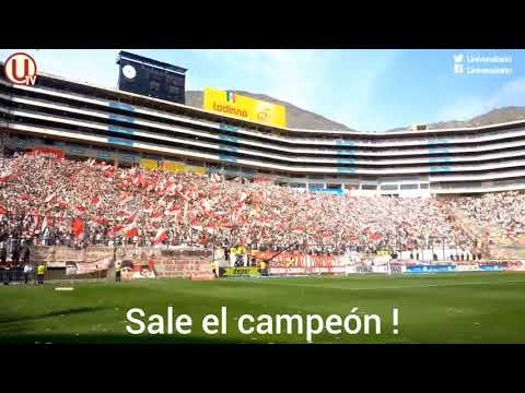 "Sale el campeón U" Barra: Trinchera Norte • Club: Universitario de Deportes • País: Peru