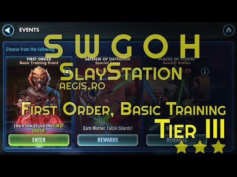 SWGOH First Order, Basic Training, Tier 3