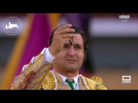 Morante de La Puebla, last bull, Puerta Grande, takes off his castanet, Madrid 12-10-2025