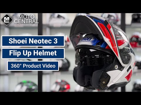 Shoei Neotec 3 Anthem TC10 Multicolored Flip Up / Modular Helmet | 360 Helmet View | Moto Central UK