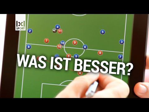 ⚽ 4-4-2 flat vs. 4-2-3-1: Football tactics with Manuel Baum
