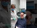9/11 responder receives his prosthetic left upper jaw with teeth and his prosthetic face.