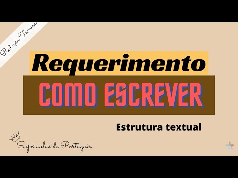 REQUERIMENTO aprenda como desenvolver o gênero textual da REDAÇÃO TÉCNICA + estrutura e modelo