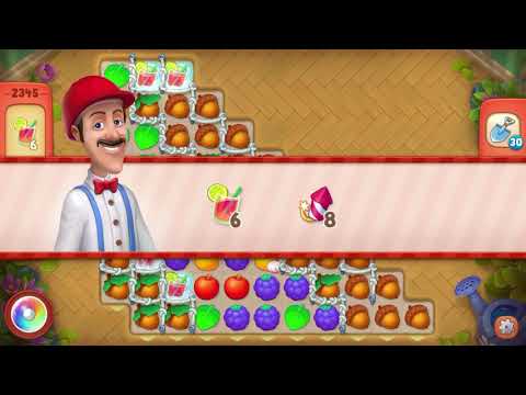 Gardenscapes Level 2345 With No Boosters - Hard Level