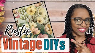 Neutral Vintage Fall Decor | Perfect for Small Spaces