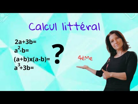 calcul littéral. Mathématiques collège. niveau 4ème. Abonne-toi, c'est gratuit.