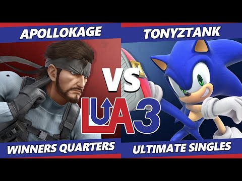 LEVELUP Arena 3 Winners Quarters - ApolloKage (Snake) Vs. TonyZTank (Sonic) SSBU Ultimate Tournament