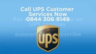 UPS Phone Number 0844 306 9149