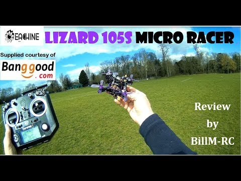Eachine Lizard 105S review -  Unboxing, Inspection, Setup & flight tests