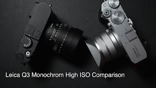 Leica Q3 Monochrom High ISO (VS GFX100RF in B&W)