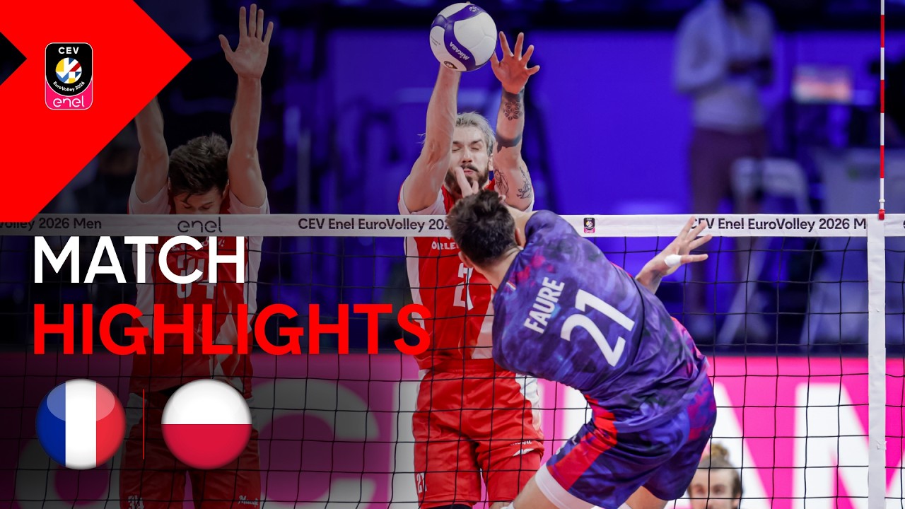 Highlights | France vs. Poland | CEV Enel EuroVolley 2026 Men | Gold Medal Match
