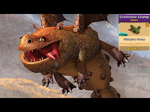 GRUMP (Gobber's Dragon) Max Level 175 Titan Mode - Unique Hotburple - Dragons:Rise of Berk