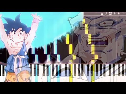 Genki Dama Theme - Dragon Ball GT OST (Goku vs Omega Shenron) (Piano Tutorial) [Synthesia]