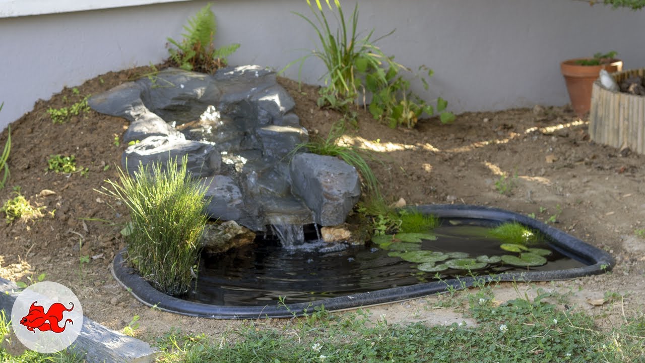 Watch Cascade Préformée Pour Bassin Now Bassin de jardin avec ruisseau