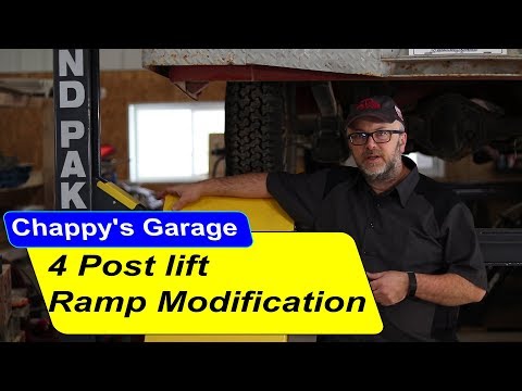 Bendpak 4 post lift ramp modification