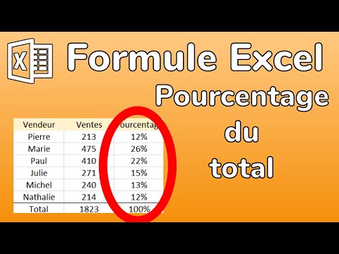 Excel: Formule pourcentage du total - Calculer chaque ligne en pourcentage - Docteur Excel