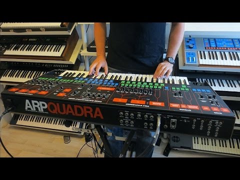 ARP Quadra 1978-1981 Black + Flight case (New) image 16