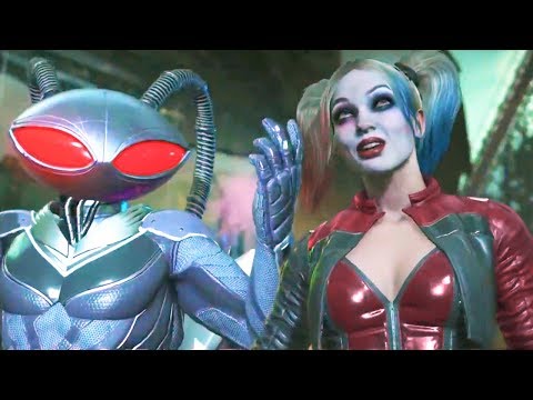 INJUSTICE 2 - ALL BLACK MANTA Intro Dialogues & Clash so far! NEW Fighter pack 2 DLC