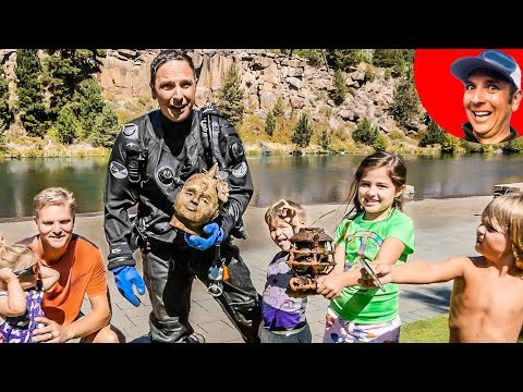 Found a Head in the River, 1800's Lantern and Lost Marine's Ring while Scuba Diving for Treasure! Video