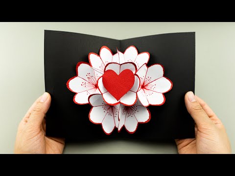 Happy Mother's Day Card - DIY Flower Pop up Card - 3D Pop Up Card Tutorial - Handmade Card