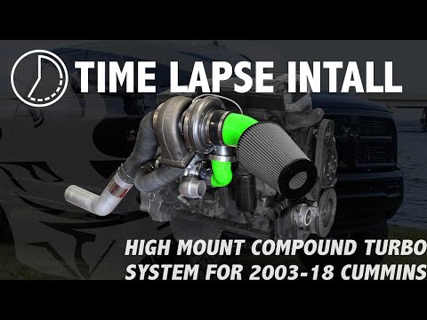Time Lapse Install - Pusher High Mount Compound Turbo System, 2003-2016 Cummins