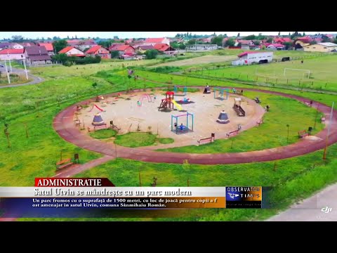 Satul Utvin se mândrește cu un parc modern